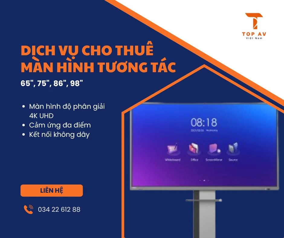 dịch vụ cho thuê màn hình tương tác